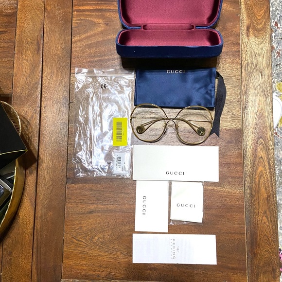 Gucci 57mm Round Optical Frames - Picture 12 of 14